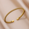 Bracelet en plaqué or 18 carats en style maille