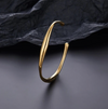 Bracelet plaqué or 18 carats en forme de branche solide
